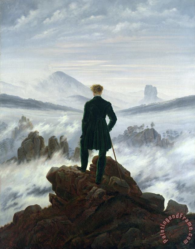 Caspar David Friedrich The Wanderer above the Sea of Fog Art Painting