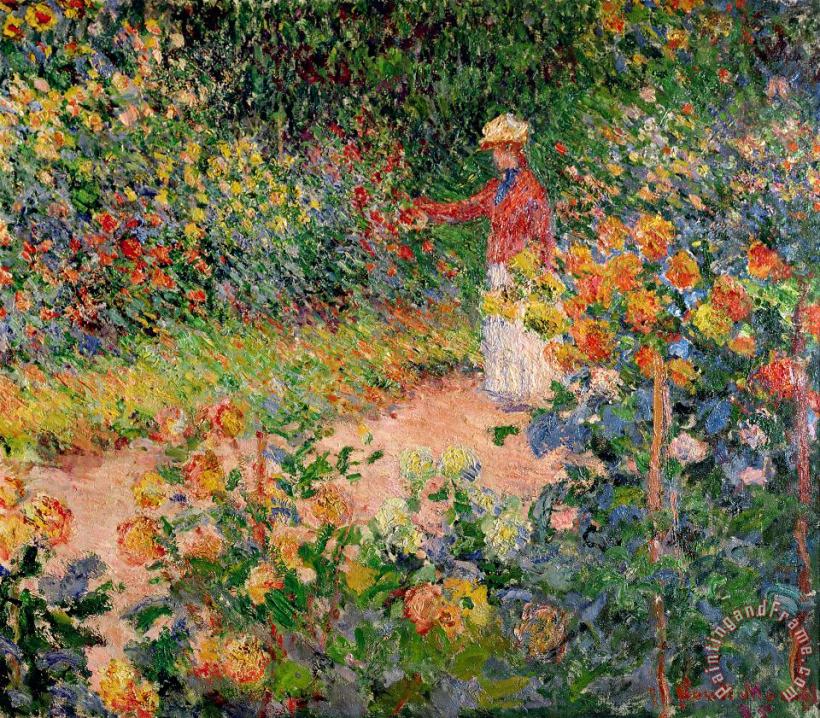 Claude Monet Garden at Giverny Art Painting