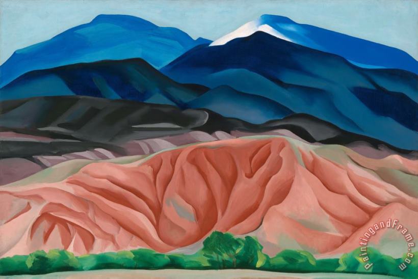 Georgia O'keeffe Black Mesa Landscape New Mexico Out Back of Mary S II Art Print