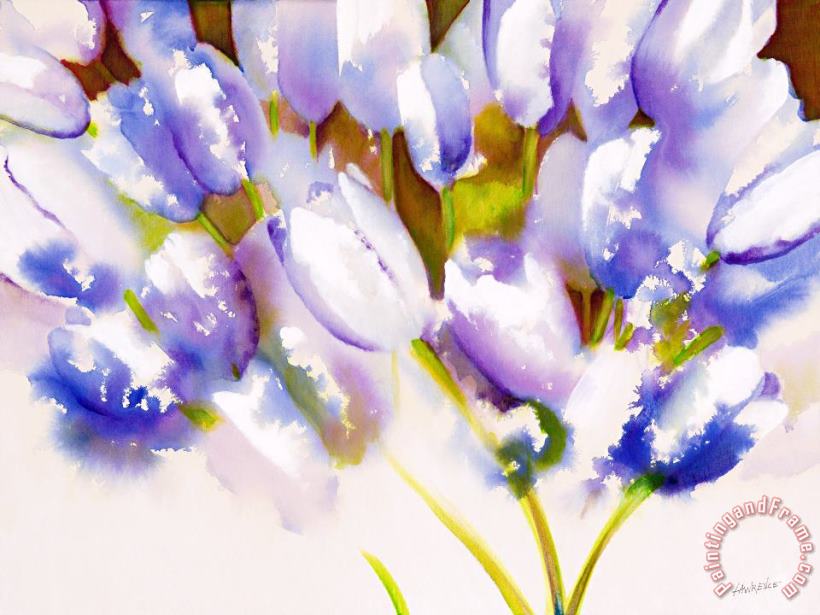 Tulips are People III painting - Jerome Lawrence Tulips are People III Art Print