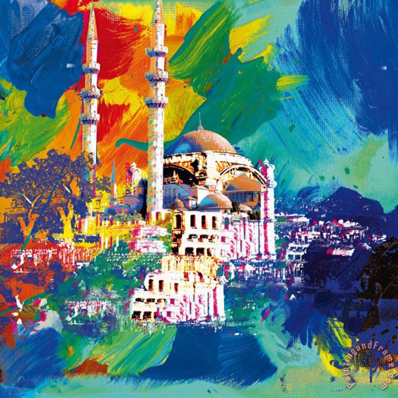 Istanbul painting - Robert Holzach Istanbul Art Print