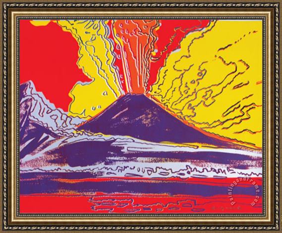 Andy Warhol Mount Vesuvius C 1985 Framed Painting for sale