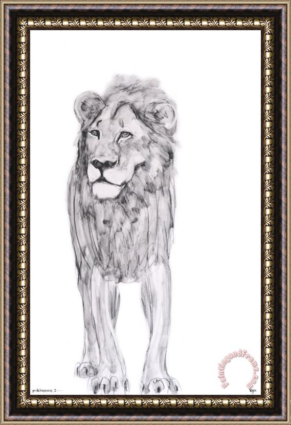 ausue Lion Framed Print