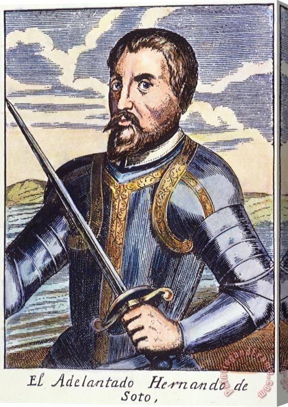 Others HERNANDO de SOTO (1500-1542) Stretched Canvas Painting / Canvas ...