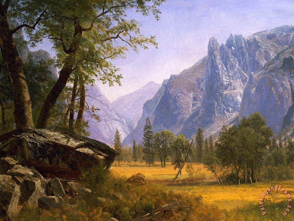 Albert Bierstadt Yosemite Valley painting Yosemite Valley print for sale