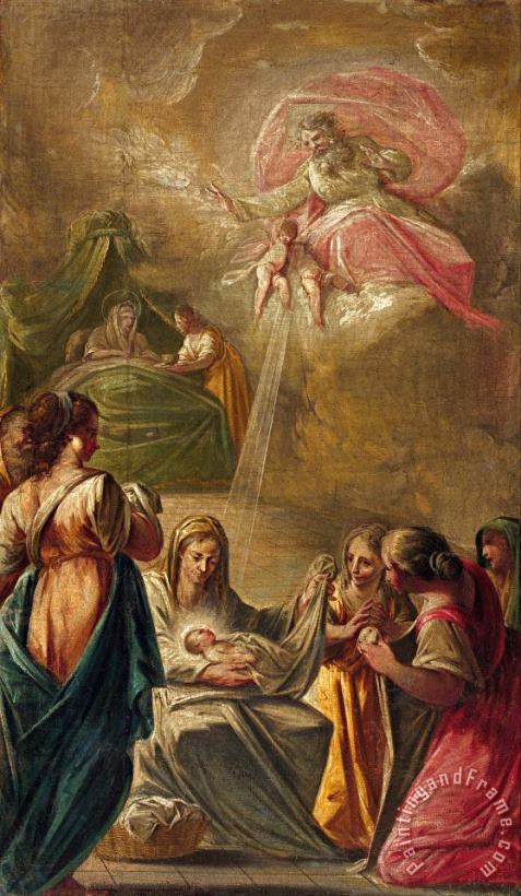 'El Vigata' Francesc Pla Duran Birth of The Virgin Art Painting