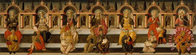 The Seven Liberal Arts painting - 'Lo Scheggia' Giovanni di Ser Giovanni Guidi The Seven Liberal Arts Art Print