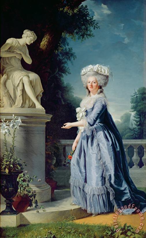 Adelaide Labille-Guiard Portrait of Marie-Louise Victoire de France Art Painting