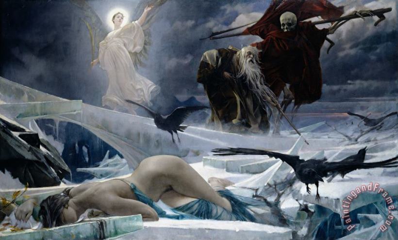 Adolph Hiremy Hirschl Ahasuerus at the End of the World Art Print