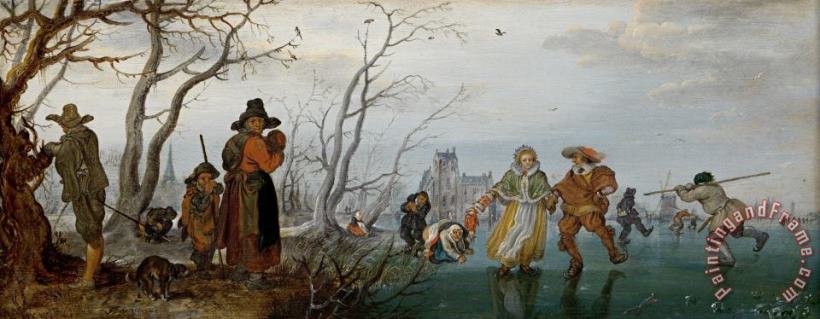 Adriaen Pietersz. van de Venne Winter (amusement on The Ice) Art Print