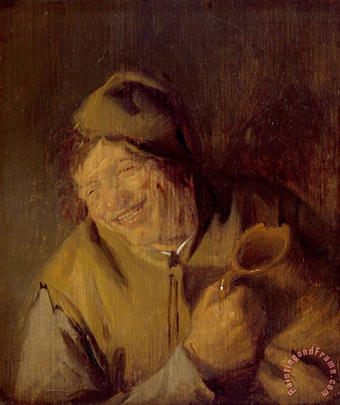 Adriaen Van Ostade The Merry Peasant Art Painting