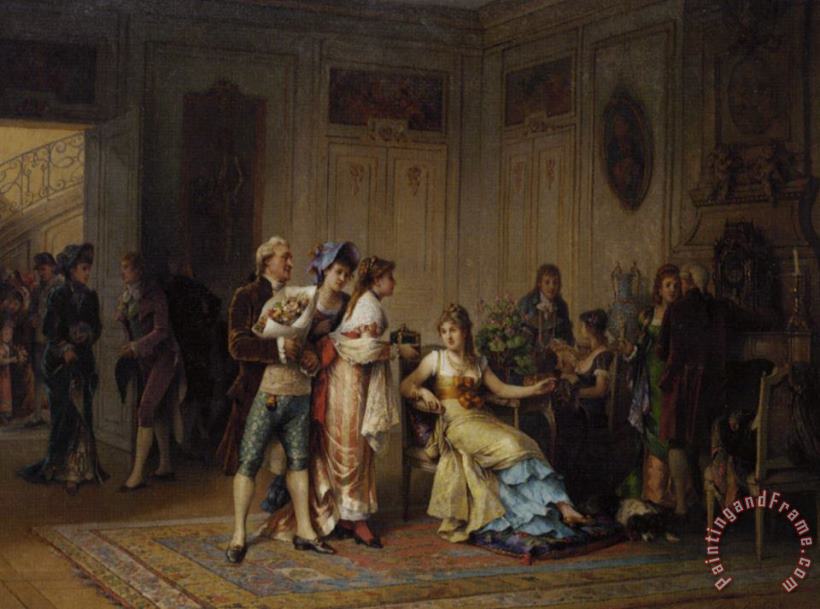 Adrien De Boucherville A Gift for The Chatelaine Art Painting