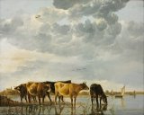 Cows in a River by Aelbert Cuyp