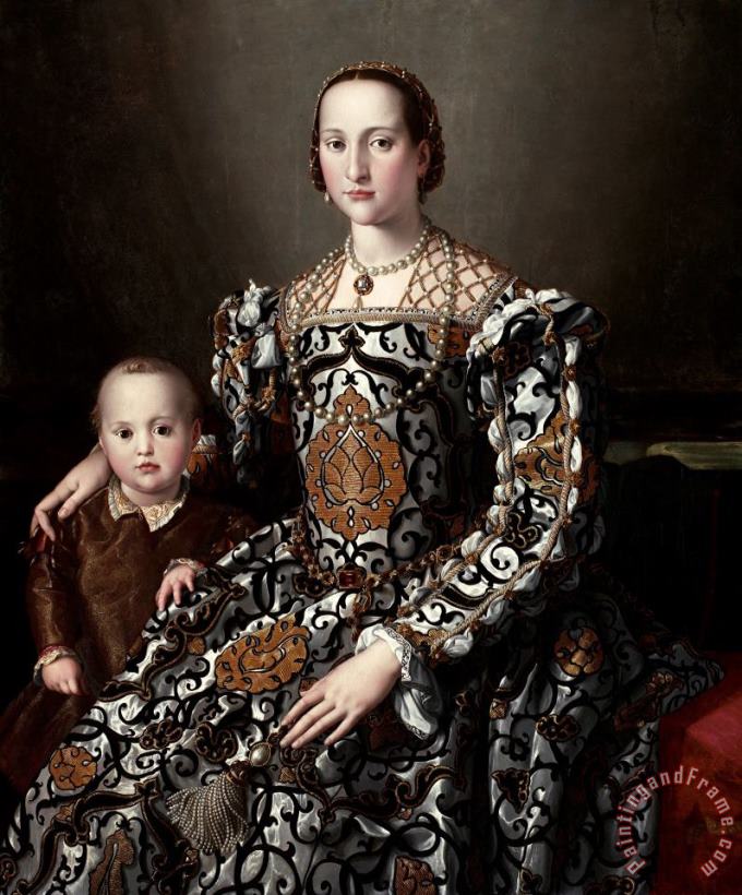 Agnolo Bronzino Eleonora of Toledo And Her Son Art Print