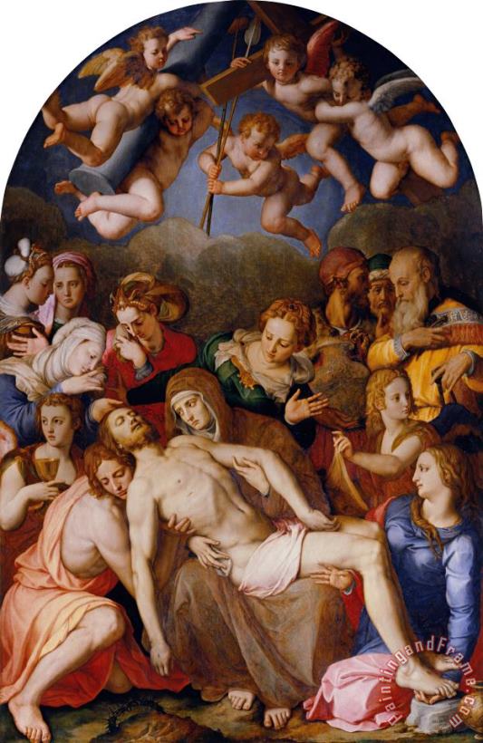 The Deposition of Christ painting - Agnolo Bronzino The Deposition of Christ Art Print