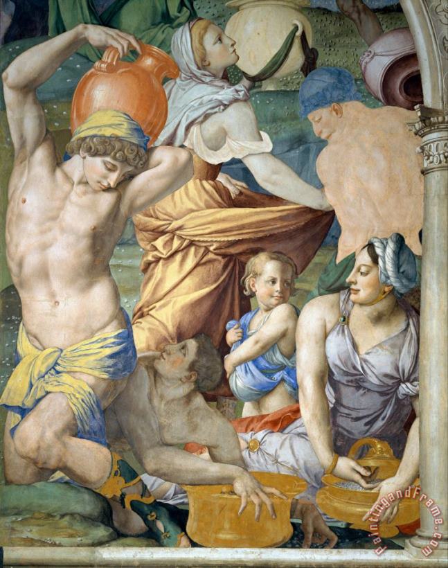 Agnolo Bronzino The Falling of The Manna Art Painting