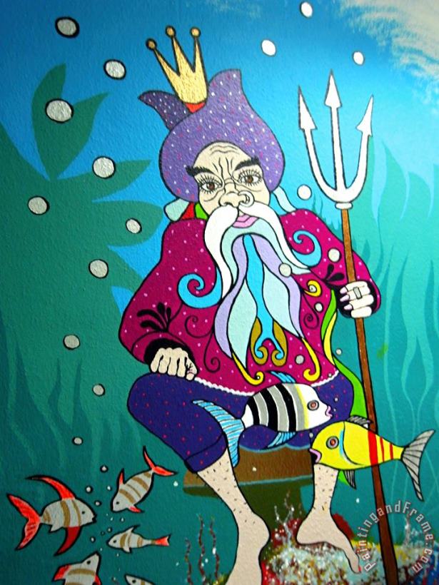 Agris Rautins Neptun Art Painting