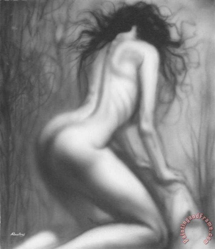Nude painting - Agris Rautins Nude Art Print