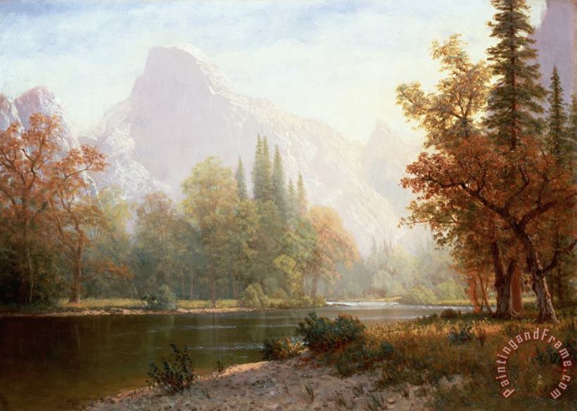 Half Dome Yosemite painting - Albert Bierstadt Half Dome Yosemite Art Print