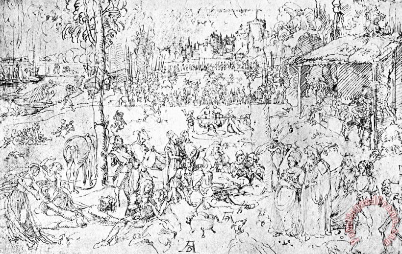 Albrecht Durer Durer Drawing Pleasures Of The World Art Painting