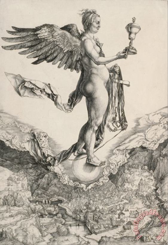 Albrecht Durer Nemesis (the Great Fortune) Art Painting