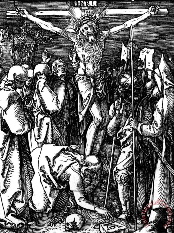 The Crucifixion painting - Albrecht Durer The Crucifixion Art Print
