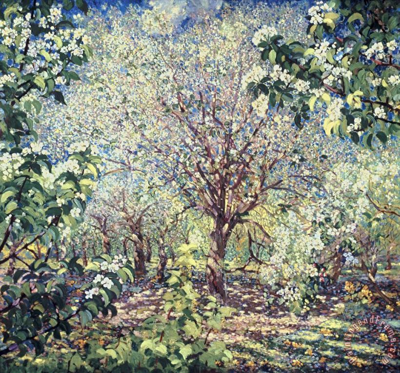 Aleksandr Gerasimov Trees in Bloom Art Painting