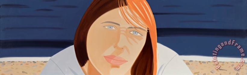 Kym 2, 1990 painting - Alex Katz Kym 2, 1990 Art Print
