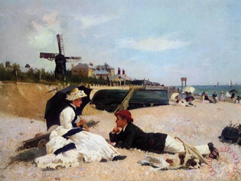 Alexander Rossi On The Beach Art Painting