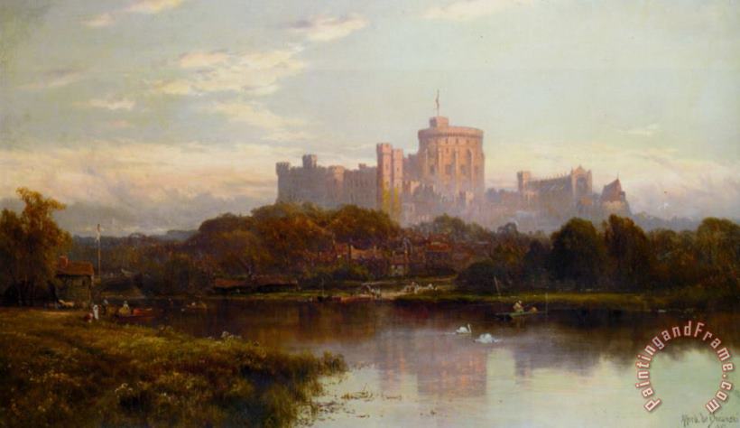 Royal Windsor painting - Alfred De Breanski Snr Royal Windsor Art Print