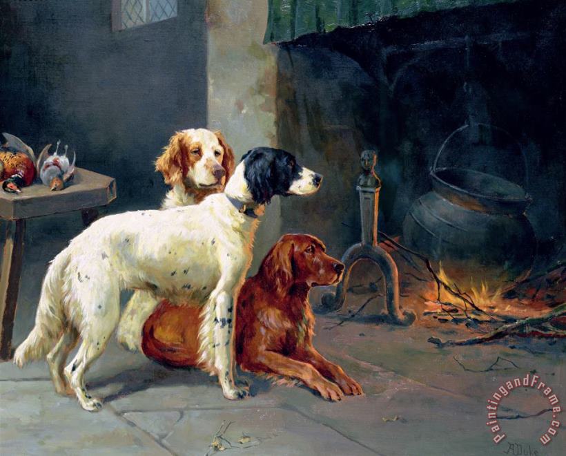 Alfred Duke By the Fire Art Painting