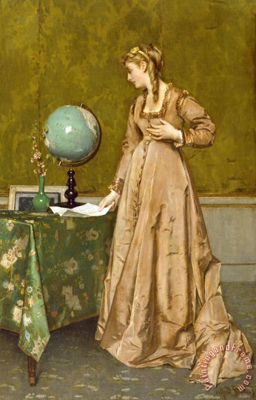 News from Afar painting - Alfred Emile Stevens News from Afar Art Print
