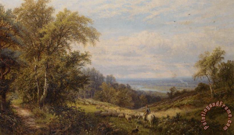 A View of Bostall Health painting - Alfred Glendening A View of Bostall Health Art Print