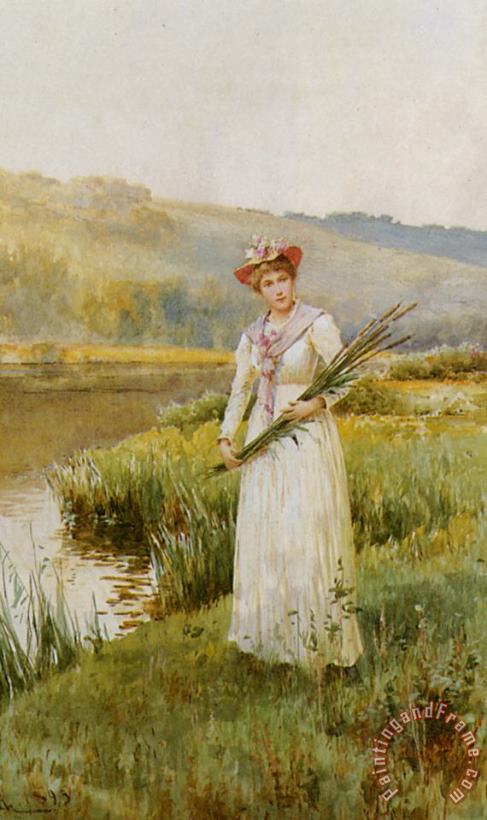 Alfred Glendening Across The Meadow Art Painting