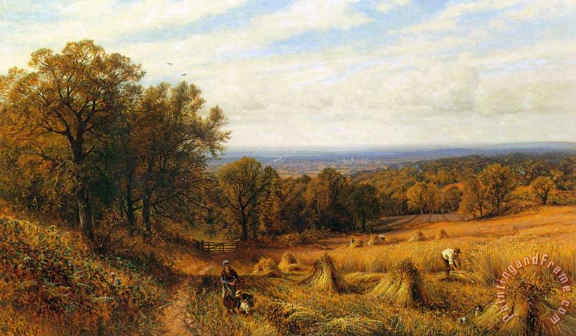 Alfred Glendening Harvest Time Art Painting