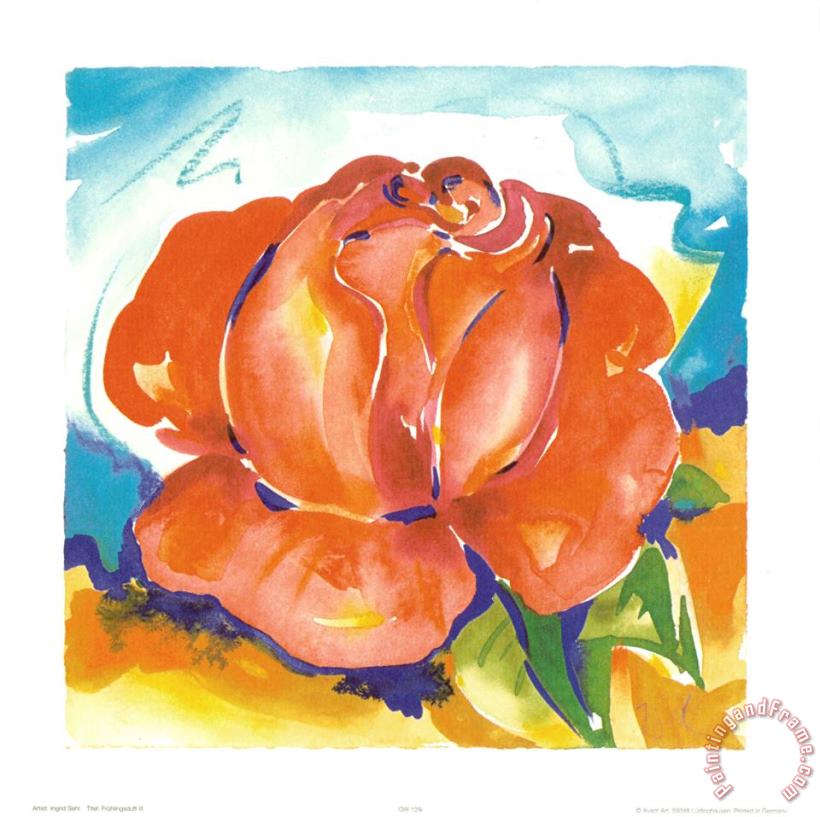 One Perfect Rose painting - alfred gockel One Perfect Rose Art Print