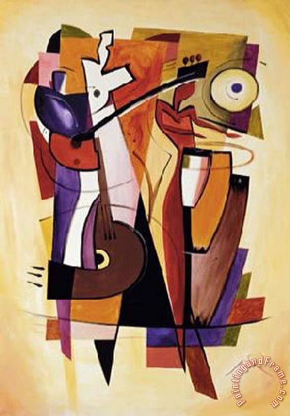 alfred gockel The Beat Goes on Art Painting