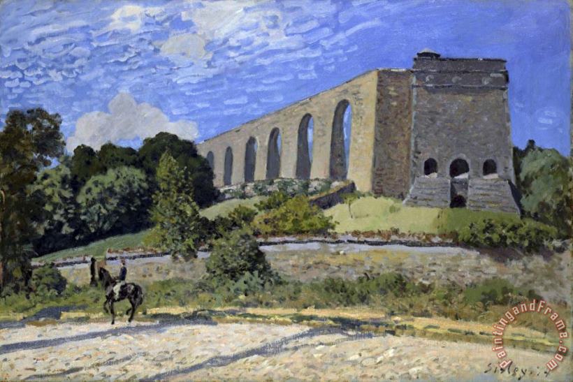 Aqueduct at Marly painting - Alfred Sisley Aqueduct at Marly Art Print