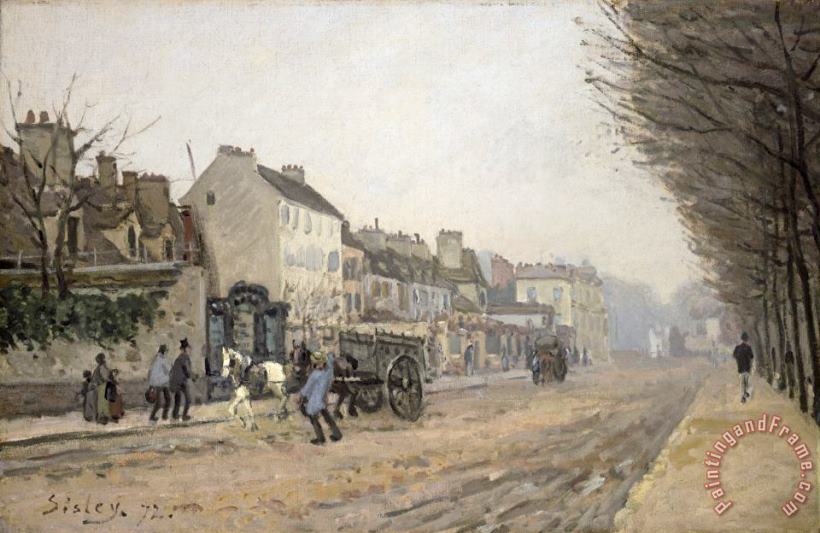 Boulevard Heloise, Argenteuil painting - Alfred Sisley Boulevard Heloise, Argenteuil Art Print