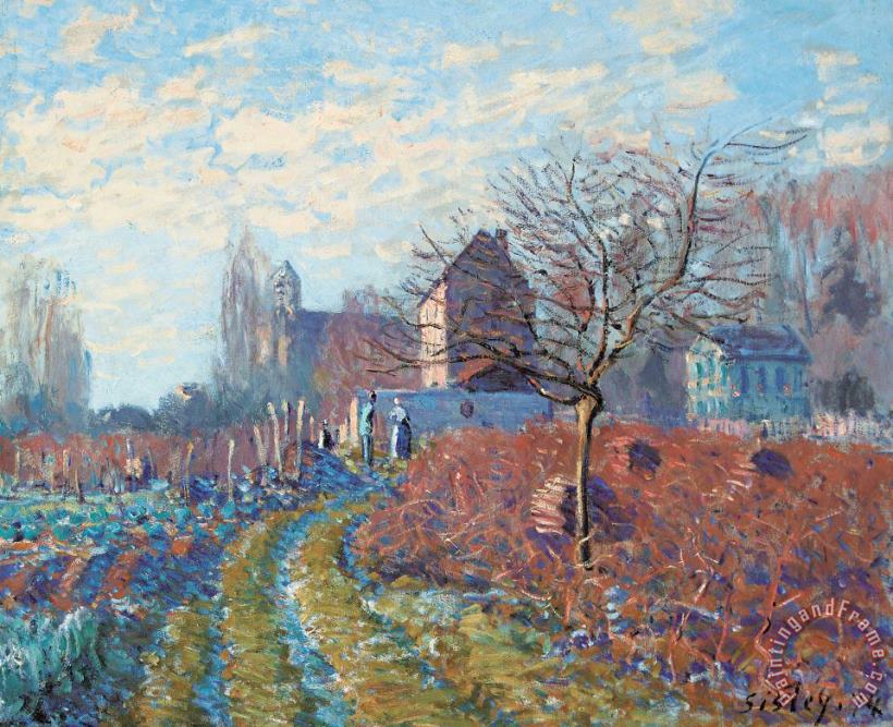 Alfred Sisley Gelee Blanche Art Painting