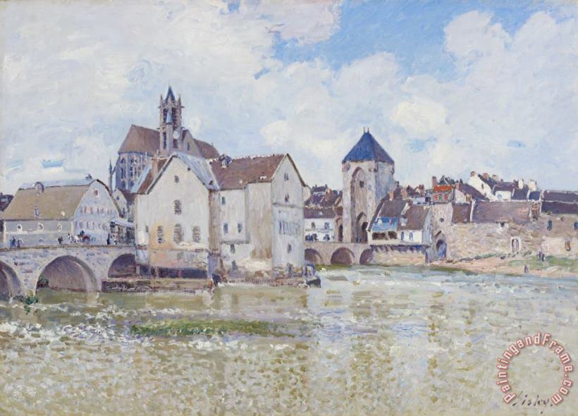 Le Pont De Moret painting - Alfred Sisley Le Pont De Moret Art Print