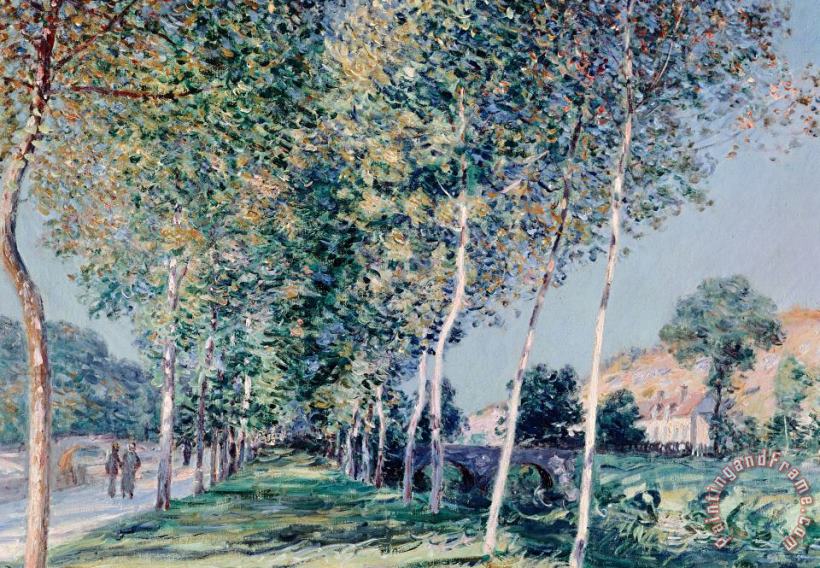 Alfred Sisley Road To Louveciennes Art Print