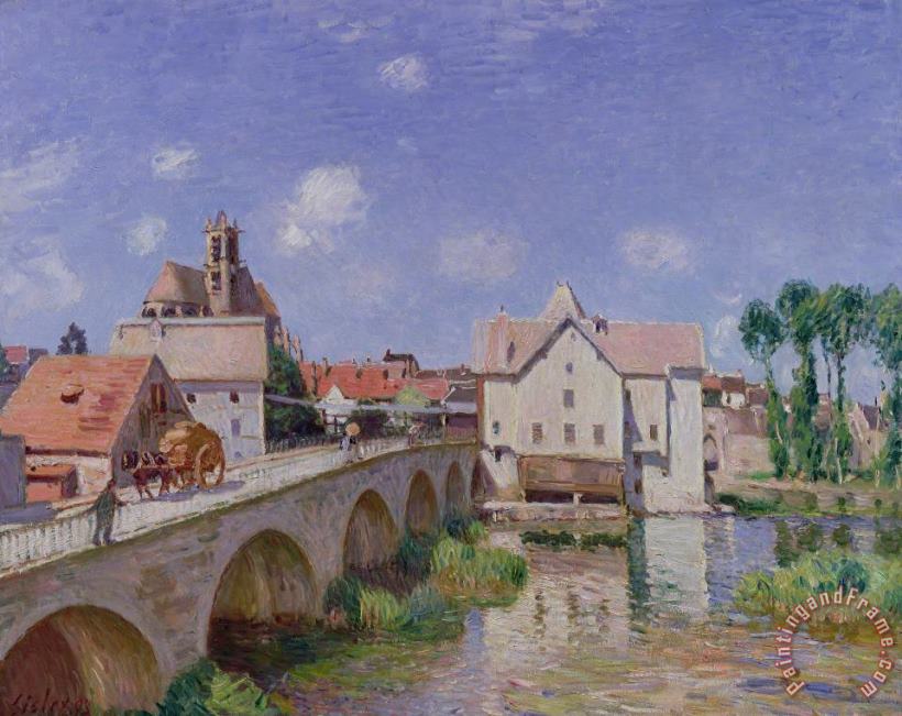 Alfred Sisley The Bridge at Moret Art Painting