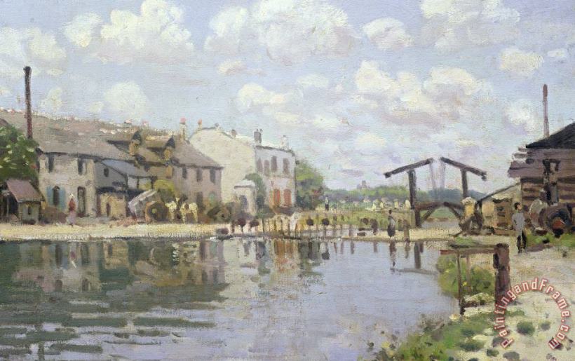 Alfred Sisley The Canal Saint Martin Paris Art Painting