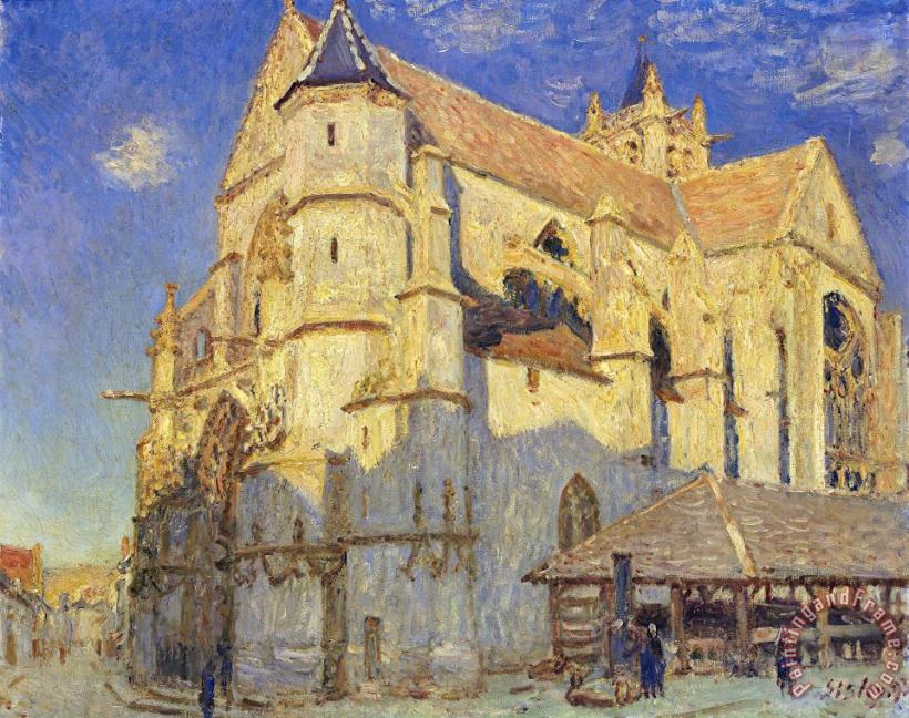 Alfred Sisley The Church at Moret Art Painting