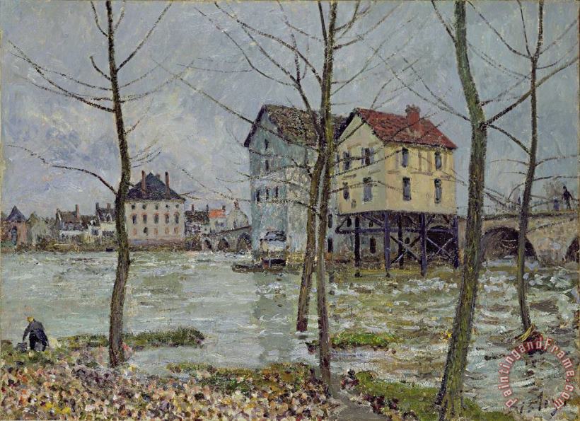 Alfred Sisley The Mills at Moret sur Loing Art Print
