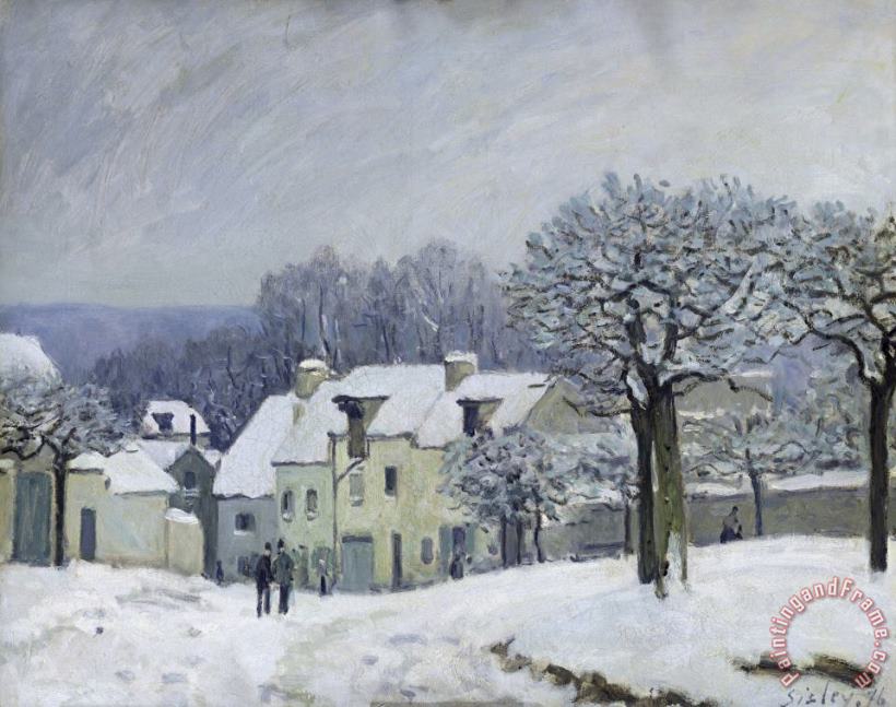 Alfred Sisley The Place du Chenil at Marly le Roi Art Print