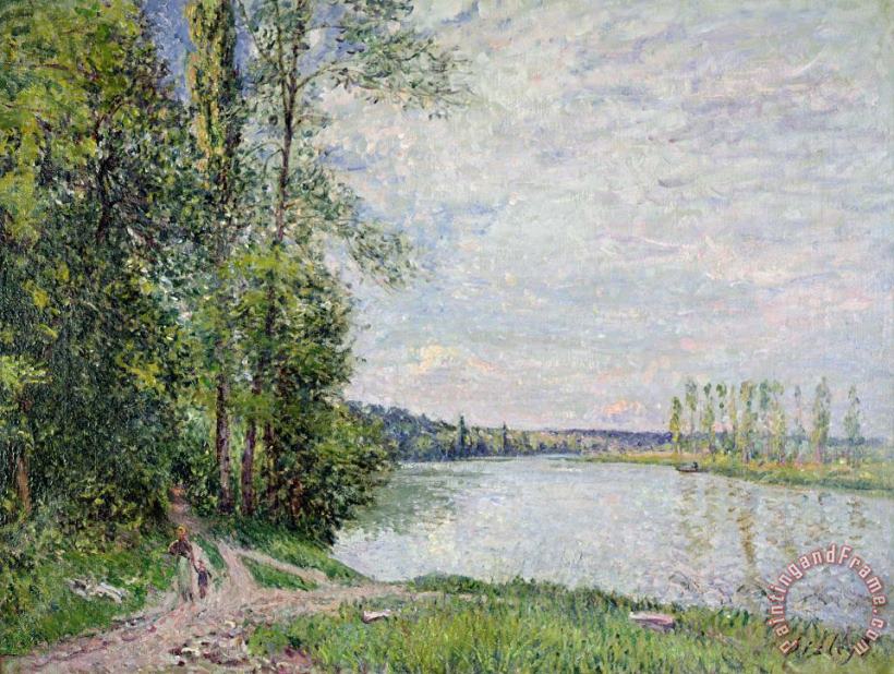 The Riverside Road from Veneux to Thomery painting - Alfred Sisley The Riverside Road from Veneux to Thomery Art Print