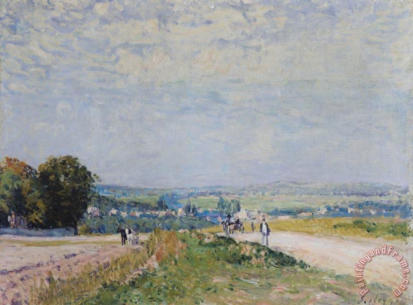 Alfred Sisley The Road to Montbuisson at Louveciennes Art Print