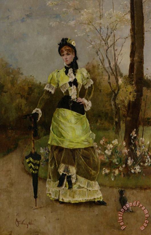 Alfred Stevens Sa Majeste La Parisienne Art Painting